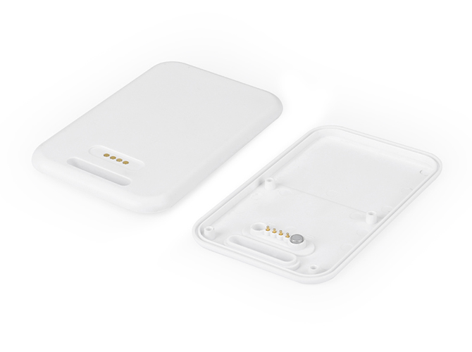 POGO 2.54母座4P 白色配5.0H頂針帶磁鐵